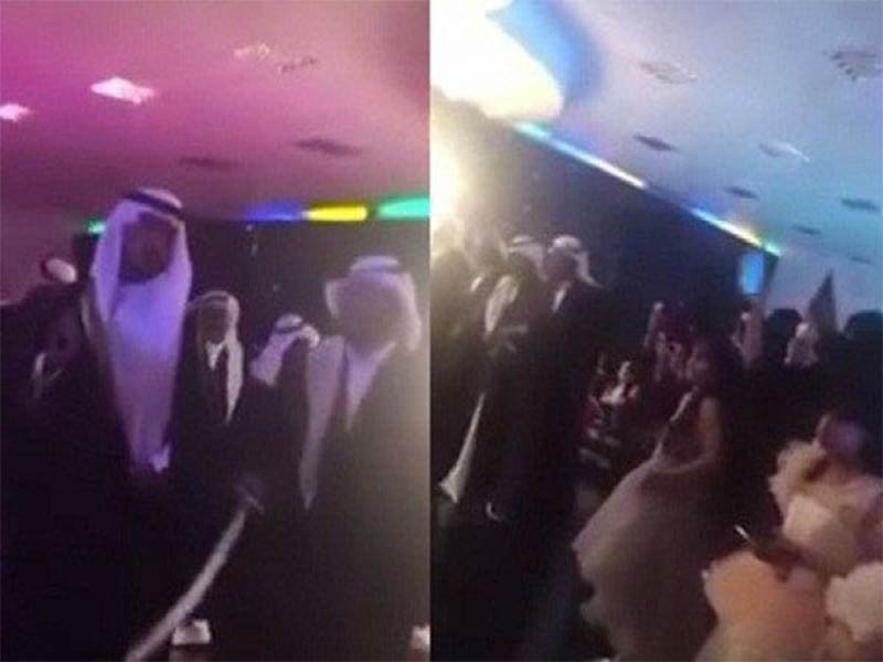 اضغط لمشاهدة الفيديو: رجال يرقصون وسط نساء في حفل زفاف بالسعودية!